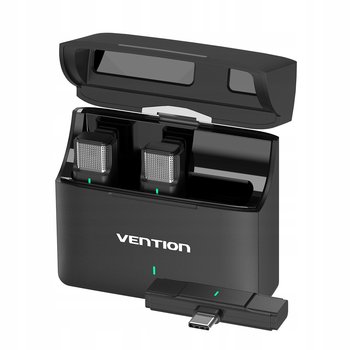Mikrofon lavalier bezprzewodowy 2-pak USB-C z etui ładującym Vention - Vention