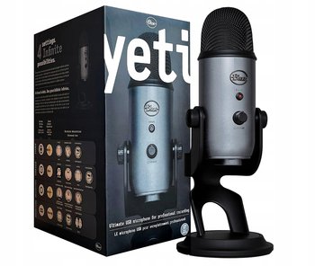 Mikrofon LOGITECH Blue Yeti USB LUNAR GREY Studyjny USB 120dB WYSOKA JAKOŚĆ - Logitech