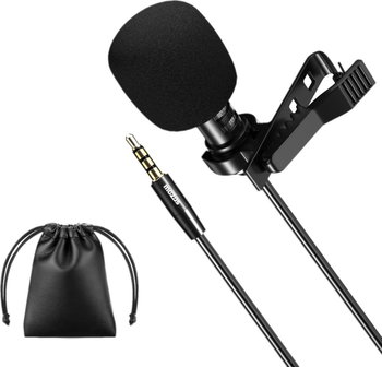 Mikrofon Mozos krawatowy z klipsem do rozmów, jack 3.5 mm (LAVMIC1) - Mozos