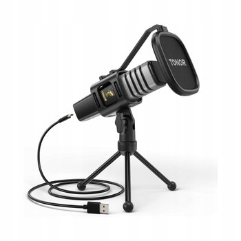 Mikrofon Pojemnościowy USB Do Komputera Statyw Tripod Tonor - Tonor