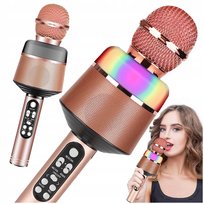 MIKROFON PREMIUM BEZPRZEWODOWY RGB BLUETOOTH BT KARAOKE GŁOŚNIK DLA DZIECI