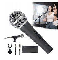 MIKROFON PRZEWODOWY DO KARAOKE DYNAMICZNY Z KABLEM XLR 3 M