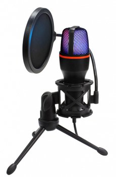 Mikrofon stojący pojemnościowy z membraną ART AC-02 gamingowy streaming podświetlany + filtr - Art.