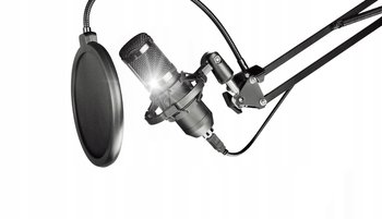 Mikrofon studyjny pojemnościowy USB na wysięgniku z membraną filtr POP - Inny producent