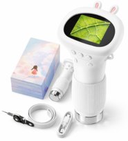 Mikroskop cyfrowy przenośny Lupa dla dzieci Edukacyjny 1000x Led z Ekranem LCD ZDJĘCIA FILMY USB PREZENT