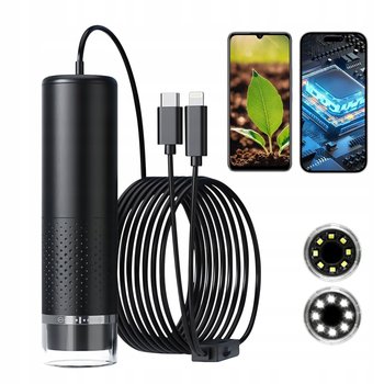 MIKROSKOP CYFROWY USB-C DO TELEFONÓW ANDROID IOS 2W1 200X PRZYBLIŻENIE - Inny producent