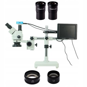 MIKROSKOP STEREOSKOPOWY 3,5-180X KAMERA 16MP FULL - Techrebal