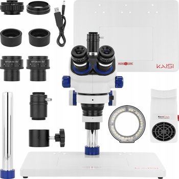 MIKROSKOP STEREOSKOPOWY TRINOKULAROWY KAISI TX-350E ODCIĄG OPARÓW ADAPTER - Inny producent