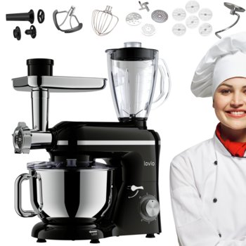 Mikser planetarny Robot kuchenny LOVIO ChefAssistant Plus LVSTM02PBK czarny - lovio