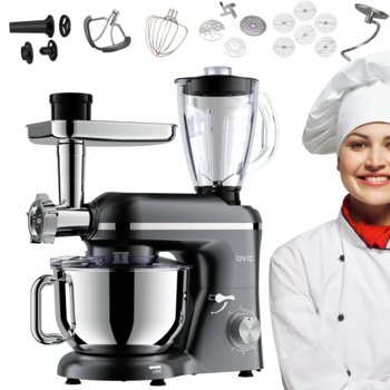Mikser planetarny Robot kuchenny LOVIO ChefAssistant Plus LVSTM02PGY szary - lovio