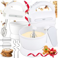 MIKSER Z MISĄ OBROTOWĄ RĘCZNY ROBOT PLANETARNY KUCHENNY TURBO 5 PRĘDKOŚCI