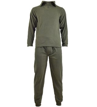 Mil-Tec Bielizna Polarowa Dwuczęściowa z Zamkiem Olive - 3XL - Mil-Tec