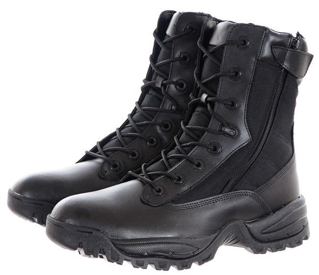 Mil-Tec, Buty turystyczne, Taktyczne Skórzane Dwa Zamki czarne, rozmiar 41