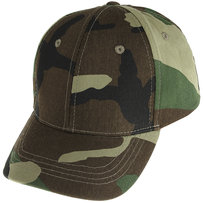 Mil-Tec Czapka Z Daszkiem Dziecięca Militarna Regulowana Kamuflaż Woodland Mil-Tec