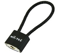 Mil-Tec, Kłódka z linką 20cm, czarna Mil-Tec