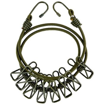 Mil-Tec Linka Turystyczna na Pranie z Klamerkami Olive - Mil-Tec