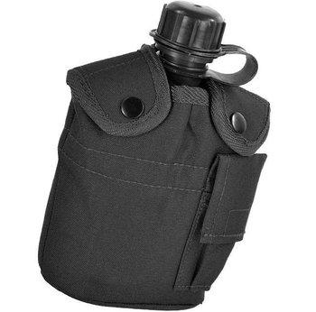 Mil-Tec Manierka z Kubkiem LC2 Czarna - Czarny - Mil-Tec