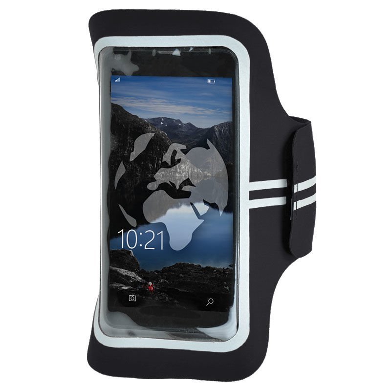 MilTec Opaska na Telefon Lycra Sports Armband Czarna Czarny Mil