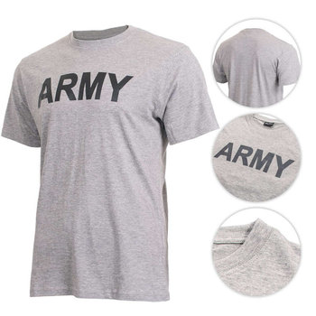 Mil-Tec T-Shirt z Nadrukiem Army Szary - 3XL - Mil-Tec