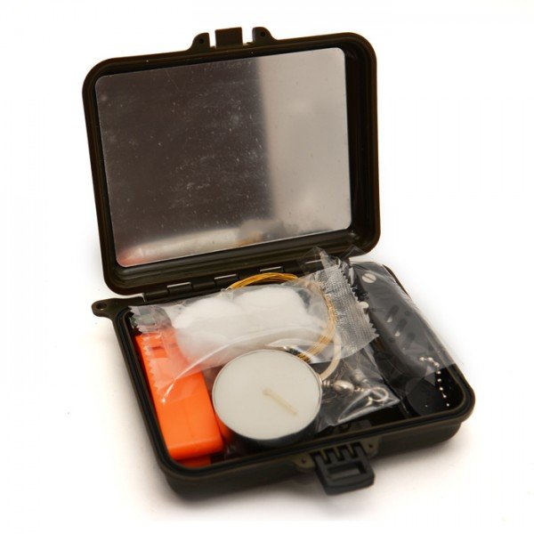 Mil-Tec, Zestaw przetrwania, Survival Kit Box (9799), 14 elem.