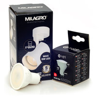 MiLAGRO oprawa Volf Spot biały lampa kinkiet + żarówka LED 5W barwa CIEPŁA
