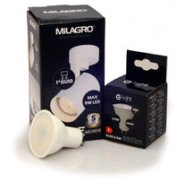 MiLAGRO oprawa Volf Spot biały lampa kinkiet + żarówka LED 6,5W barwa ciepła