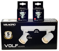 MiLAGRO oprawa Volf Spot biały lampa kinkiet + żarówki LED 1,5W barwa NEUTRALNA