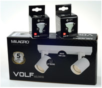 MiLAGRO oprawa Volf Spot biały lampa kinkiet + żarówki LED 5W barwa CIEPŁA