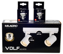 MiLAGRO oprawa Volf Spot biały lampa kinkiet + żarówki LED 6,5W barwa NEUTRALNA