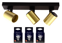 MiLAGRO oprawa Volf Spot złoty lampa kinkiet + żarówki LED 6,5W barwa NEUTRALNA