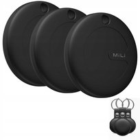 MILI MiTag APPLE czarny + czarne etui 3szt MiLi