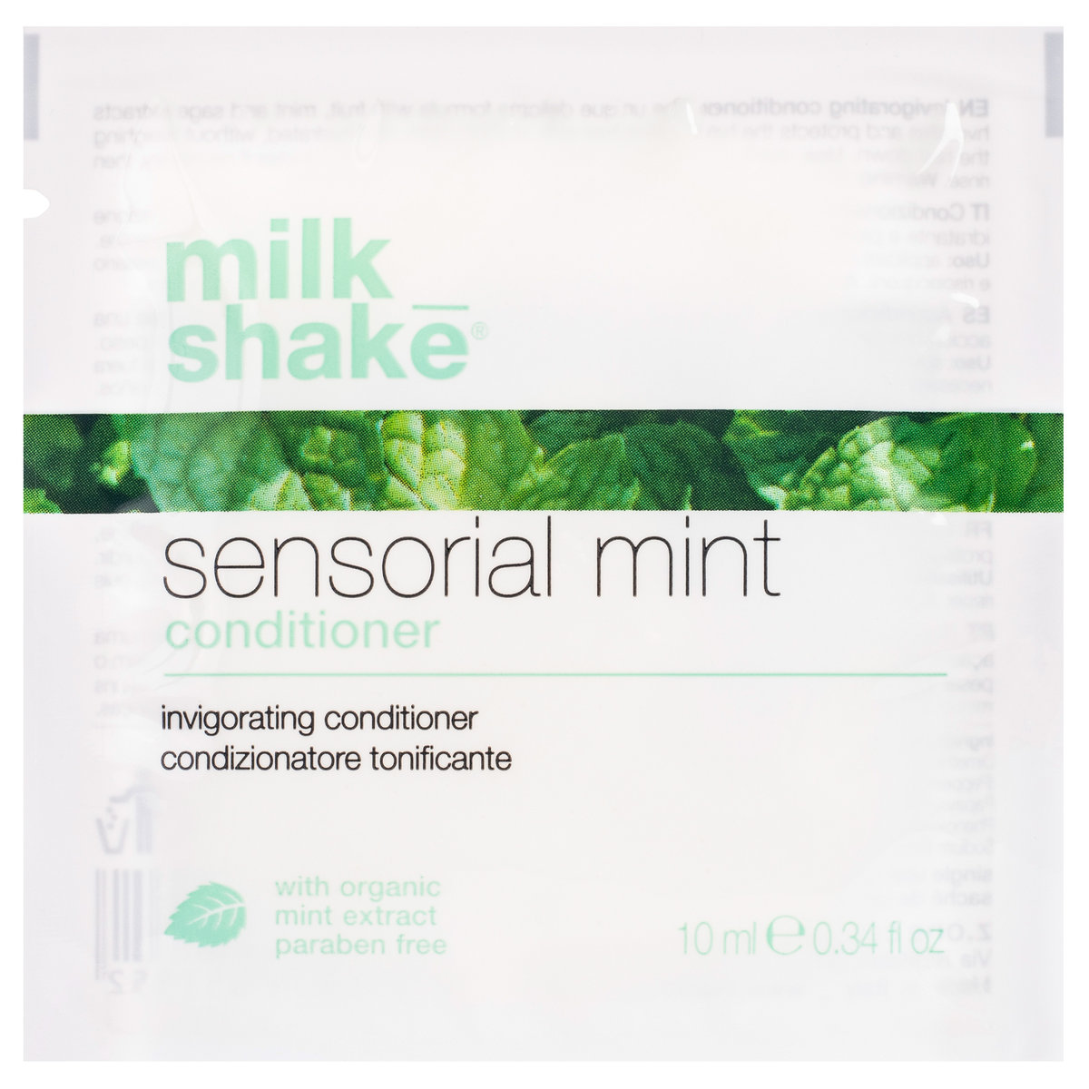 Empik Milk Shake Sensorial Mint Odżywka regenerująco-odżywiająca z miętą, szaławią orzeźwiająca, ułatwia rozczesywanie 10ml