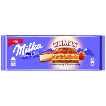 Milka czekolada mleczna stawberry cheesecake 300g - Milka