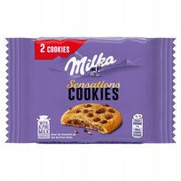 Milka Sensations Cookies Ciastka z kawałkami czekolady mlecznej nadzieniem Inna marka