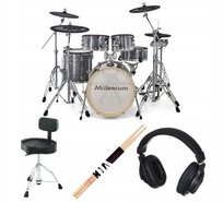 Millenium MPS-1000 E-Drum Set Bundle perkusja elektroniczna z siedziskiem Millenium