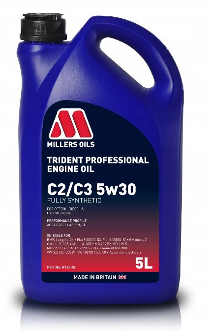Zdjęcia - Olej silnikowy Millers Trident Professional C2 C3 5W30 5L 