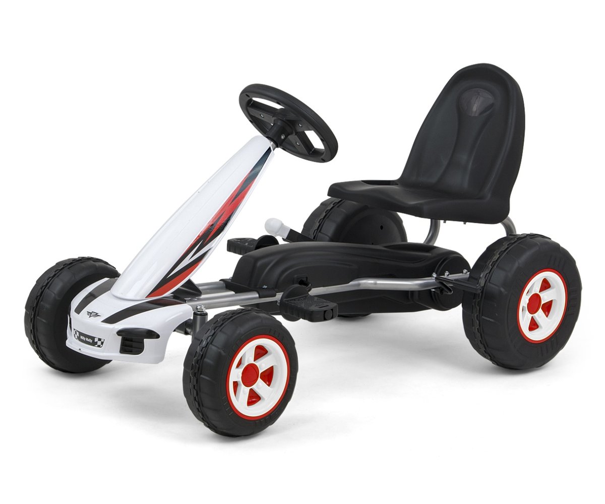 Milly Mally, gokart na pedały Viper, biały
