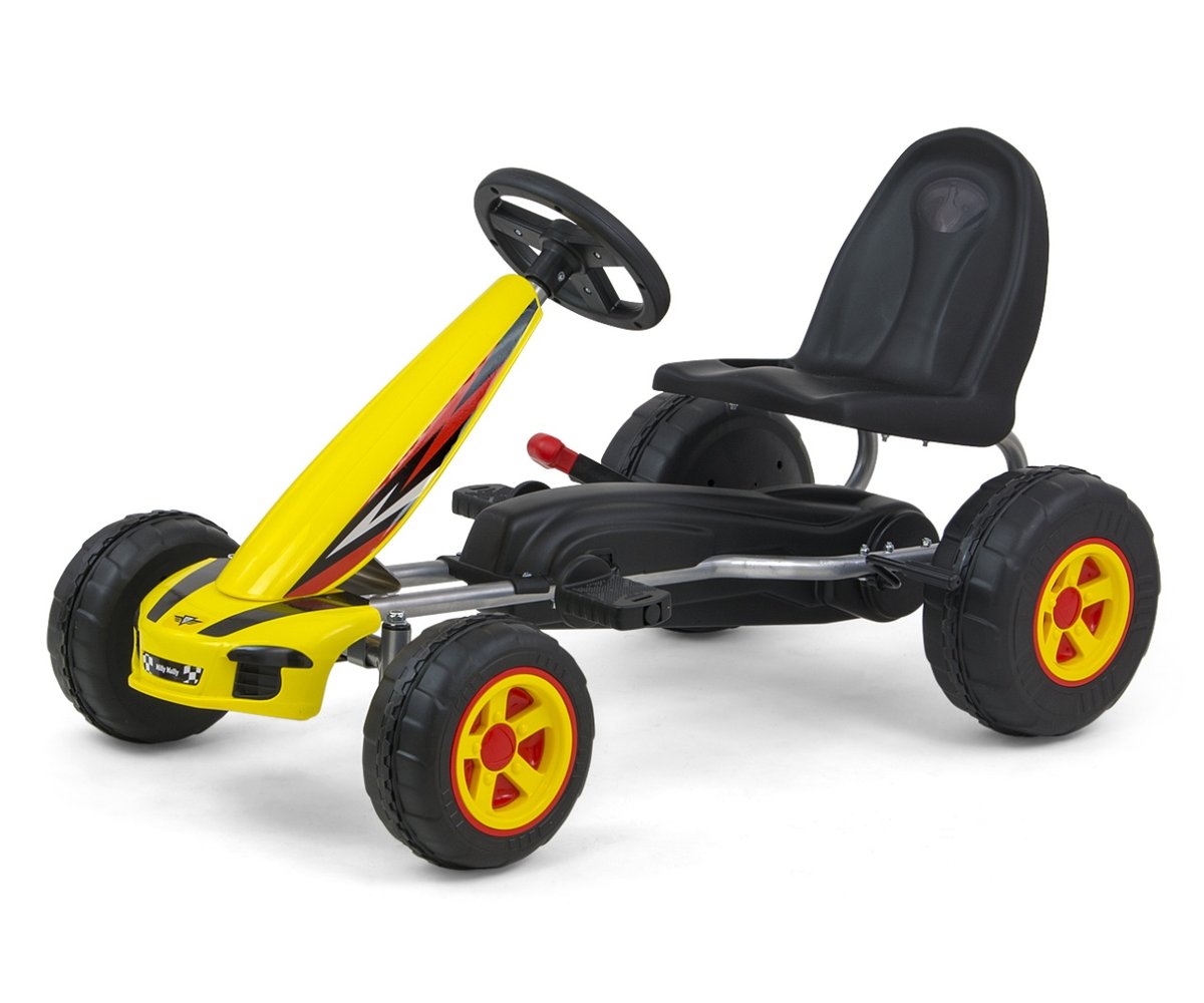 Milly Mally, gokart na pedały Viper, żółty