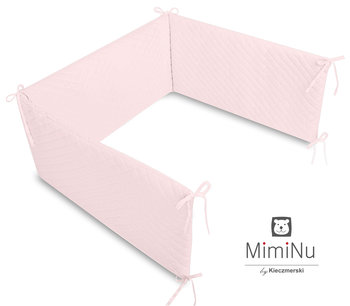 MimiNu by Kieczmerski, Ochraniacz do łóżeczka, Różowy, 30x180 cm  - MimiNu by Kieczmerski