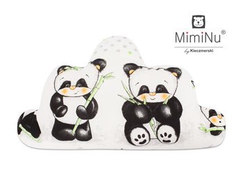 MimiNu by Kieczmerski, Poduszka dekoracyjna, Panda, Biały/Szary, 35x60 cm - MimiNu by Kieczmerski
