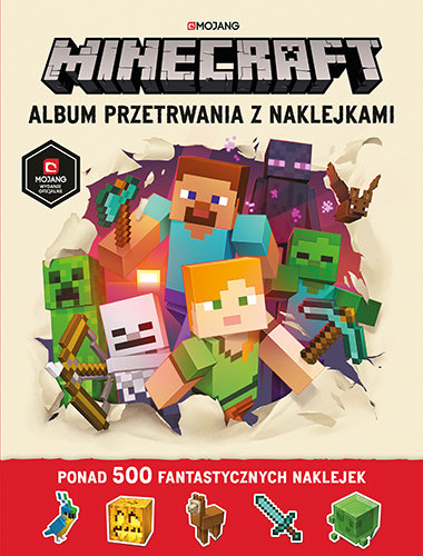 Minecraft. Album przetrwania z naklejkami