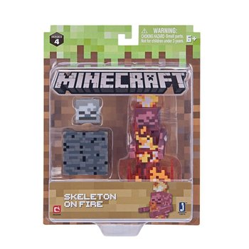Minecraft, figurka Skeleton w ogniu - Minecraft