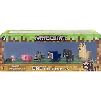 Minecraft, figurki młodych zwierzątek domowych, zestaw - JAZWARES