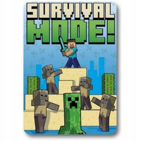 Minecraft Koc 100x140 Polar Survival Mode Creeper TNT Dla Gracza