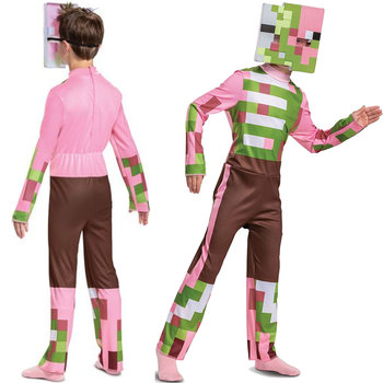 Minecraft kostium Halloween, strój karnawałowy Zombie Pigman 127-136 cm (7-8 lat) - Disguise