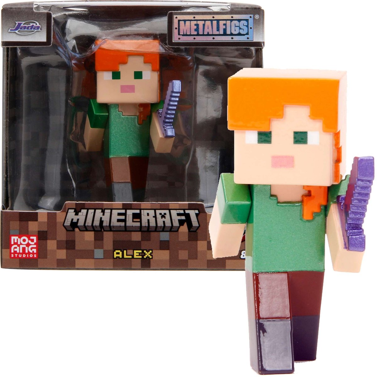 Фото - Фігурки / трансформери Jada Minecraft metalowa Figurka kolekcjonerska Alex Metalfigs 6 cm 