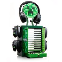 Minecraft Ps5 Ps4 Xbox Nintendo Logo Stojak Podstawka 4 Pady Gry Headset Locker Numskull Games
