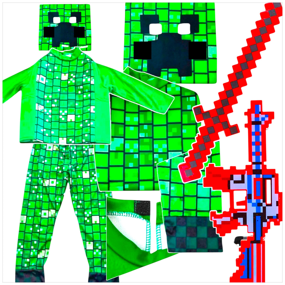 Coperta In Pile Con Stampa Digitale Di Minecraft Creepers