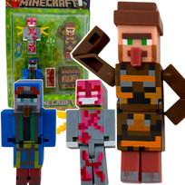 MINECRAFT ZESTAW FIGUREK 6W1 FIGURKI Z GRY VILAGER WIEŚNIAK DUŻY ZESTAW 6W1 Inna marka