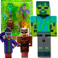 MINECRAFT ZESTAW FIGUREK 6W1 FIGURKI Z GRY VILAGER ZOMBIE DUŻY ZESTAW 6W1 Inna marka